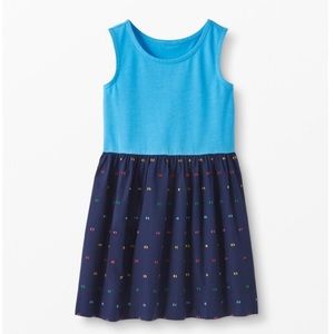 Girls’ Hanna Andersson Blue & Navy Playdress with Side Pockets - Size 12